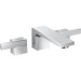 Hansgrohe 3-Loch Waschtischarmatur Axor Edge Fertigset Wandmontage chrom