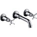 Hansgrohe 3-Loch Waschtischarmatur Axor Montreux Wand Fertigset chrom