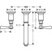 Hansgrohe 3-Loch Waschtischarmatur Axor Montreux Wand Fertigset Hebelgriff BN