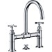 Hansgrohe 3-Loch Waschtischarmatur Brücke Axor Montreux Standmodell chrom