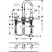 Hansgrohe 3-Loch Waschtischarmatur Logis chrom  