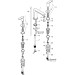 Hansgrohe 3-Loch Waschtischarmatur Rebris S mit Zugstange chrom