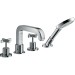 Hansgrohe 4-L.Wannenarmatur Axor Citterio F-Set f.Wannenrand chrom m.Kreuzgriff