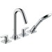 Hansgrohe 4-L.Wannenarmatur Axor Citterio M F-Set f.Wannenrand chrom m.Hebelgriff