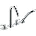 Hansgrohe 4-L.Wannenarmatur Axor Citterio M F-Set f.Wannenrand chrom m.Hebelgriff