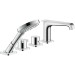 Hansgrohe 4-Loch Wannenarmatur Axor Citterio E chrom Fliesenrand mit Thermostat