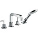 Hansgrohe 4-Loch Wannenarmatur Axor Citterio F-Set f.Fliesenrand chrom mit Hebelgriff