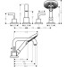 Hansgrohe 4-Loch Wannenarmatur Axor Citterio F-Set f.Fliesenrand chrom mit Hebelgriff