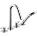 Hansgrohe 4-Loch Wannenarmatur Axor Citterio M F-Set f.Fliesenrand chrom mit Hebelgriff