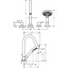 Hansgrohe 4-Loch Wannenarmatur Axor Citterio M F-Set f.Fliesenrand chrom mit Hebelgriff