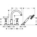 Hansgrohe 4-Loch Wannenarmatur Axor Montreux F-Set f.Fliesenrand chrom m.Kreuzgriffen
