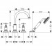 Hansgrohe 4-Loch Wannenarmatur Axor Montreux F-Set f.Fliesenrand chrom m.Kreuzgriffen