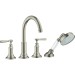 Hansgrohe 4-Loch Wannenarmatur Axor Montreux F-Set f.Wannenrand BN m.Hebelgriffen