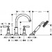 Hansgrohe 4-Loch Wannenarmatur Axor Montreux F-Set f.Wannenrand chrom m.Hebelgriffen