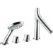 Hansgrohe 4-Loch Wannenarmatur Axor Starck Organic F-Set f.Wannenrand chrom