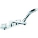 Hansgrohe 4-Loch Wannenarmatur Axor Urquiola F-Set f.Wannenrand chrom
