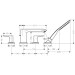 Hansgrohe 4-Loch Wannenarmatur Metris F-Set chrom Wannenrandmontage