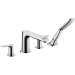 Hansgrohe 4-Loch Wannenarmatur Metris F-Set chrom Wannenrandmontage