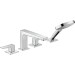 Hansgrohe 4-Loch Wannenarmatur Metropol F-Set chrom Wannenrandmontage