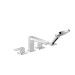 Hansgrohe 4-Loch Wannenarmatur Metropol F-Set chrom Wannenrandmontage
