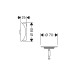 Hansgrohe Ab-u.Überlaufgarnitur Flexaplus F-Set (Griff u.Stopfen) chrom