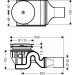 Hansgrohe Ablaufgarnitur Duschwannen Raindrain 90 XXL Komplettset chrom