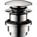 Hansgrohe Ablaufventil push-open DN32 chrom mit Überlaufloch