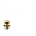Hansgrohe Ablaufventil push-open DN32 polished gold mit Überlaufloch