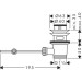 Hansgrohe Ablaufventil Waschtischmischer und Bidetmischer DN32 mattweiss