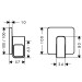Hansgrohe Absperrventil Unterputz Axor Urquiola Fertigset chrom