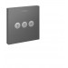 Hansgrohe Absperrventil Unterputz ShowerSelect Fertigset 3 Verbraucher brushed black chrome