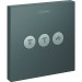 Hansgrohe Absperrventil Unterputz ShowerSelect Fertigset 3 Verbraucher brushed black chrome