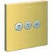 Hansgrohe Absperrventil Unterputz ShowerSelect Fertigset 3 Verbraucher polished gold