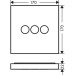 Hansgrohe Absperrventil UP Axor ShowerSelect Fertigset 3 Verbraucher quadratisch chr.