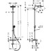Hansgrohe Activera S Showerpipe 240 1j EcoSmart m. Wannenthermostat Ecostat Fine MSW