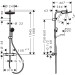 Hansgrohe Activera S Showerpipe 240 1jet  EcoSmart+ mit Ecostat Fine MSW
