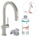 Hansgrohe Aqittura M91 FilterSystem 210, Ausziehauslauf, 1jet, sBox, Starter Set Edelstahl Finish