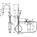 Hansgrohe Aqittura M91 FilterSystem 210, Ausziehauslauf, 1jet, Starter Set Chrom