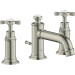 Hansgrohe AXOR Montreux 3-Loch-Waschtischarmatur 30 mit Ablaufgarnitur, nickel gebürstet 16536820