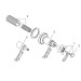 Hansgrohe AXOR Montreux Absperrventil DN15/DN20 Unterputz, nickel gebürstet 16871820