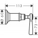 Hansgrohe AXOR Montreux Absperrventil mit Hebelgriff, Unterputz, nickel gebürstet 16872820