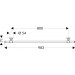 Hansgrohe AXOR Montreux Badetuchhalter 800 mm, nickel gebürstet 42080820