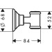 Hansgrohe AXOR Montreux Brausenhalter, nickel gebürstet 16325830