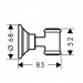 Hansgrohe AXOR Montreux Brausenhalter, nickel gebürstet 16325830