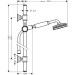 Hansgrohe AXOR Montreux Brausenset, nickel gebürstet 27982820