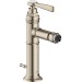 Hansgrohe AXOR Montreux Einhebel-Bidetmischer mit Ablaufgarnitur, nickel gebürstet 16526820