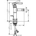 Hansgrohe AXOR Montreux Einhebel-Bidetmischer mit Ablaufgarnitur, nickel gebürstet 16526820