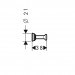 Hansgrohe AXOR Montreux Einzelhaken, polished nickel 42137830