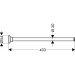 Hansgrohe AXOR Montreux Handtuchhalter, nickel gebürstet 42020820