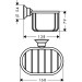 Hansgrohe AXOR Montreux Seifenkorb Wandversion, nickel gebürstet 42065830